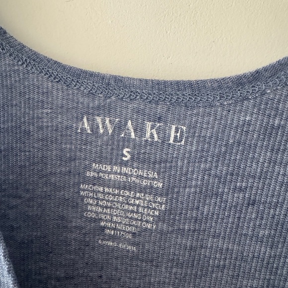 Light Blue Nautical Ribbed Anchor Tank Top - Picture 4 of 4